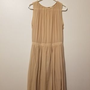 Wilfred 100% Silk beige dress